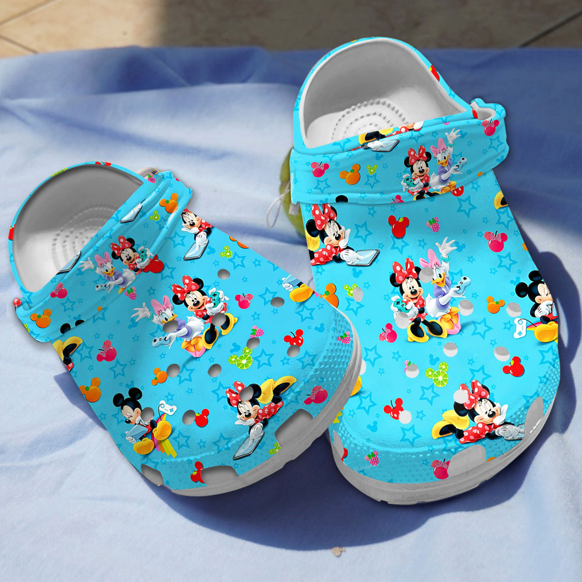 comfortable mickey mouse blue clogs for kids 26 adults 2yhfw