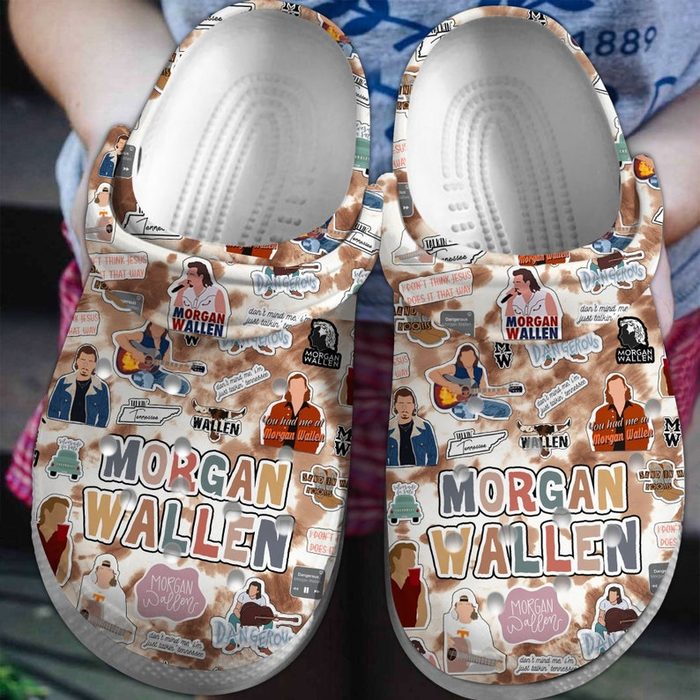 comfortable morgan wallen classic clogs shoes unique gift for music fans afwv2