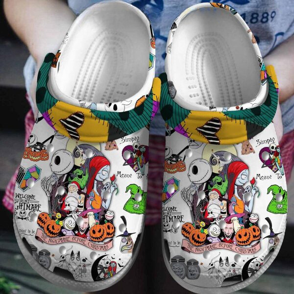 comfortable nightmare before christmas cartoon unisex clogs for kids 26 adults hlbac