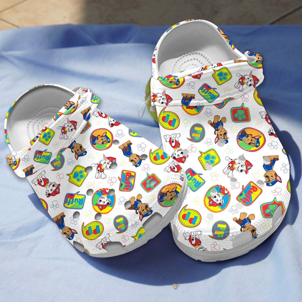 comfortable paw patrol cartoon white crocs perfect gift for your kids z4fcs
