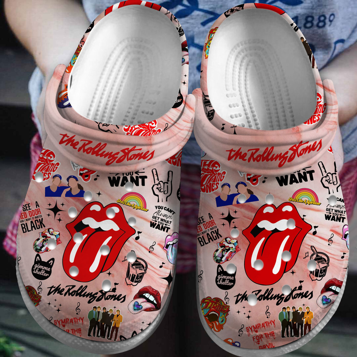 comfortable rolling stones clogs for kids 26 adults pg65h
