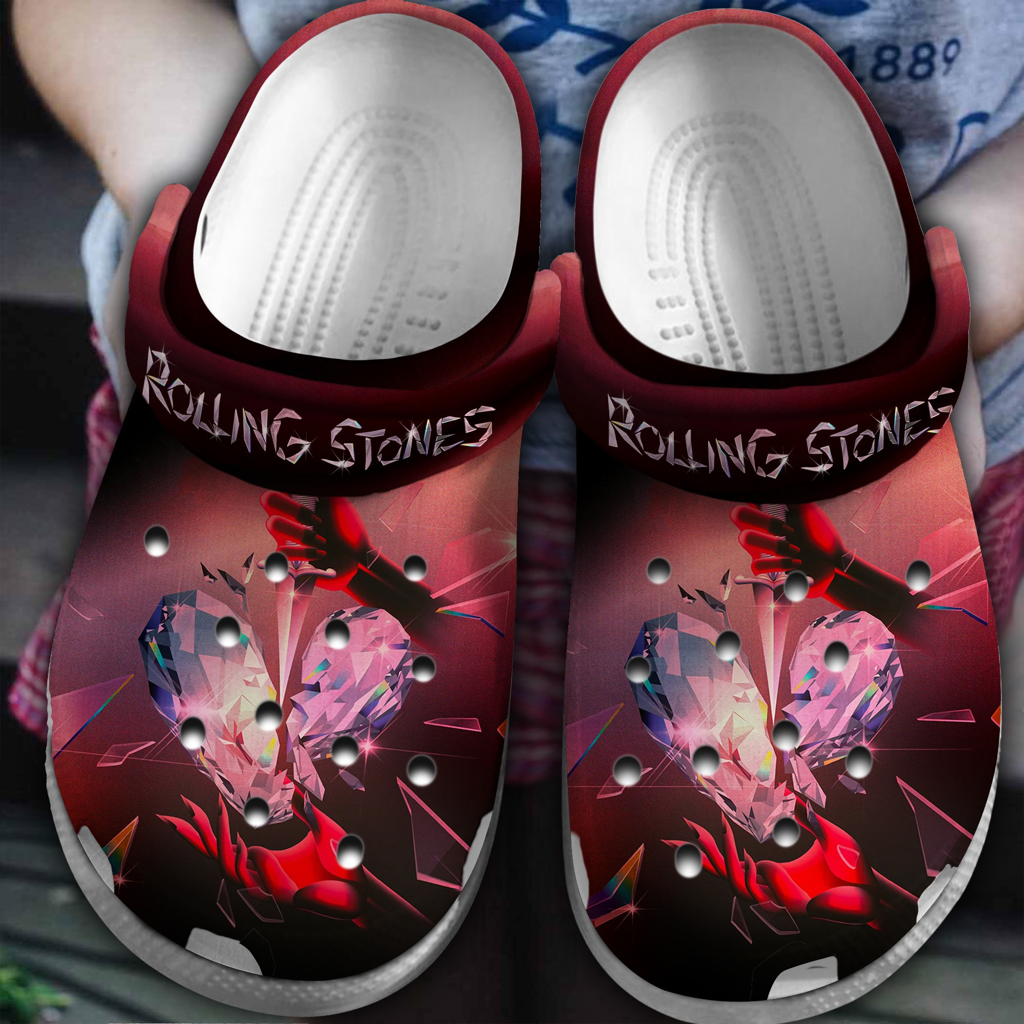 comfortable rolling stones colorful clogs for kids 26 adults mgetv