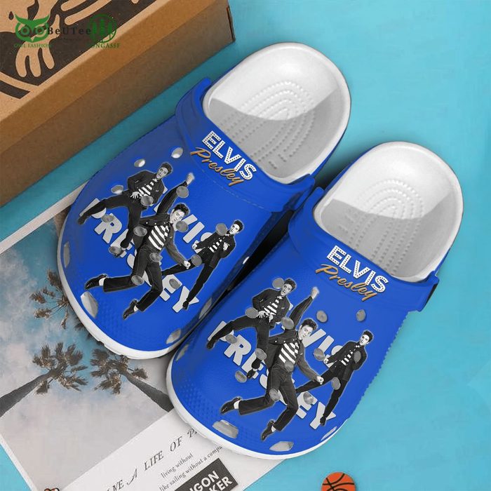 cool crocs music star elvis presley blue clogs 34vvp