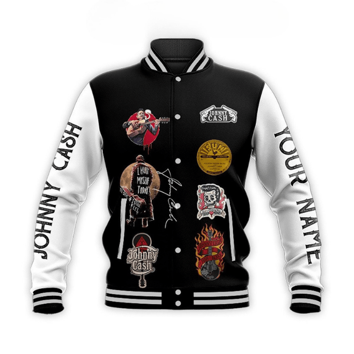 cool customized bomber johny cash baseball jacket 41nez