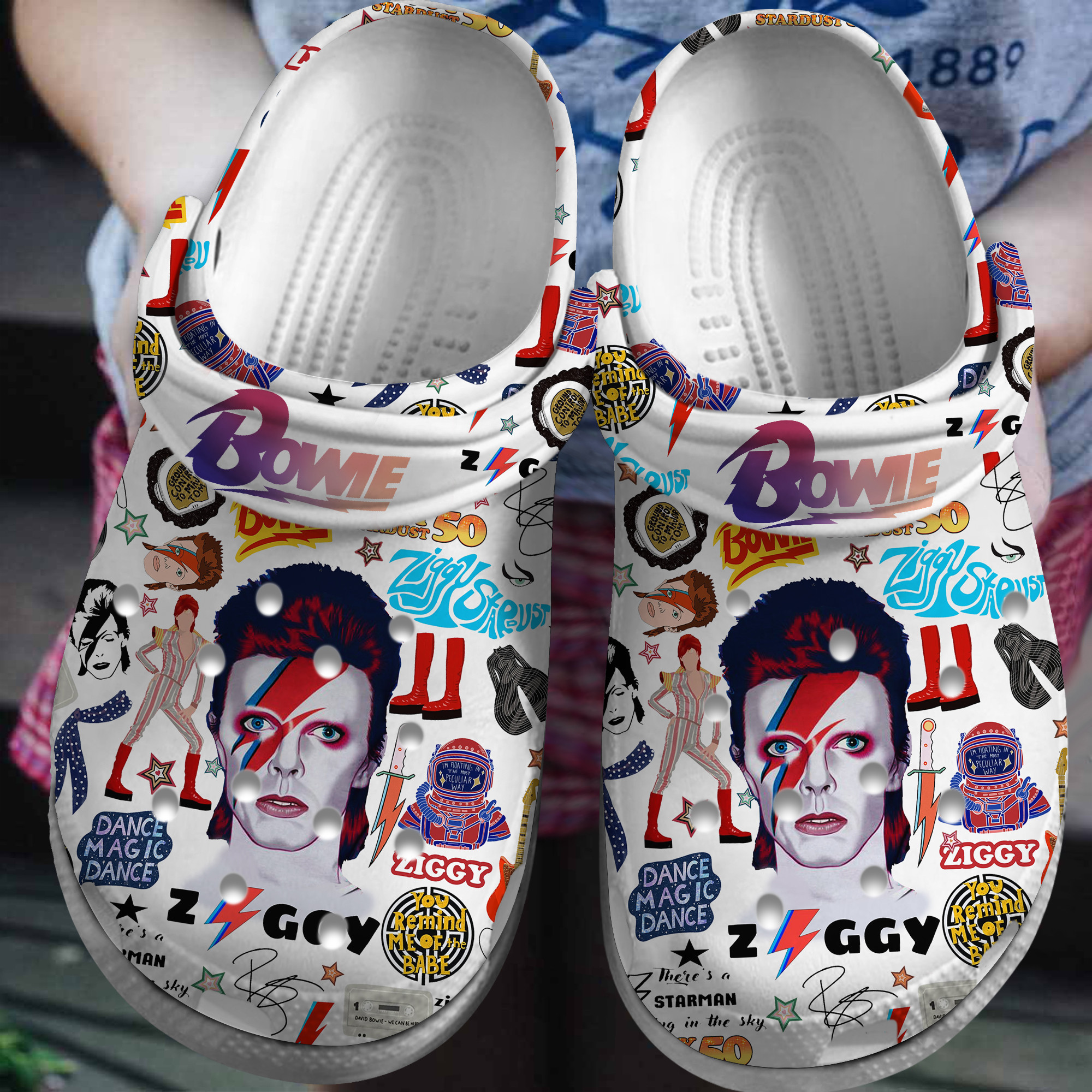 cool david bowie music clogs for kids and adults abciz