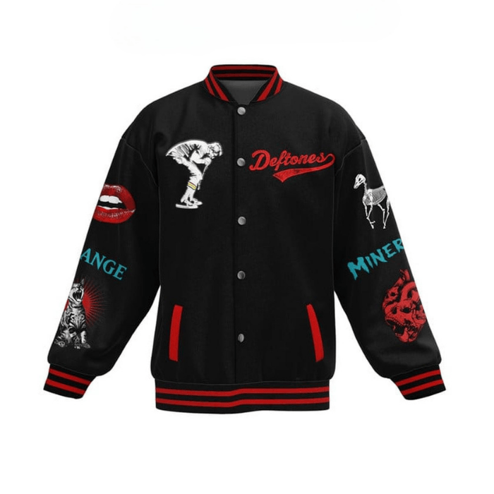 cool deftones cool music baseball jacket m4ur4