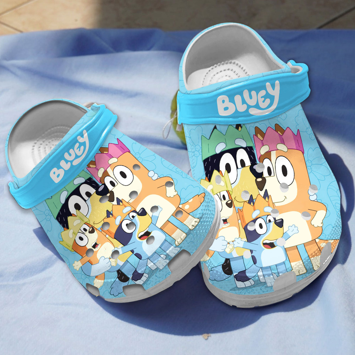cool design bluey family cute clogs for kids and adults wv6xr