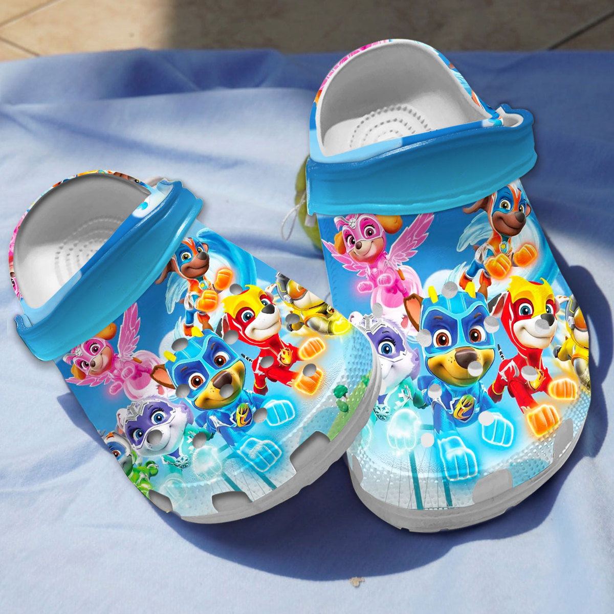 cool design crocs paw patrol squad blue clogs suitable footwear for kids and adults rqryx