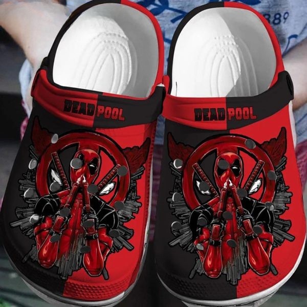 cool design deadpool marvel clogs for kids 26 adults wdnkw