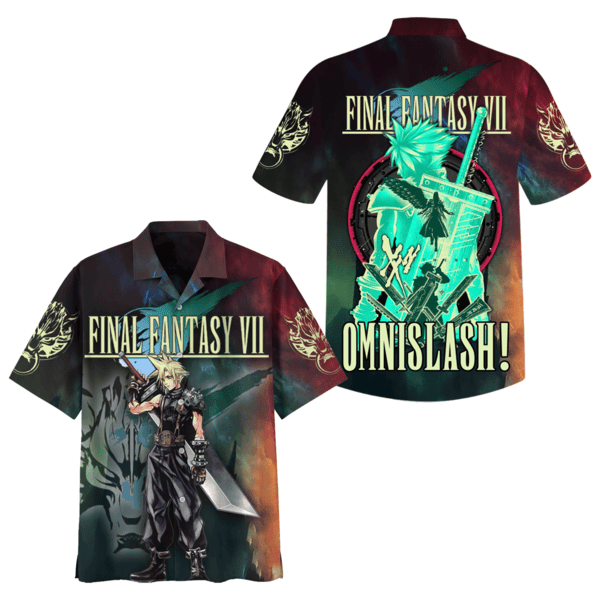 cool design final fantasy vii hawaiian shirt gcjj1