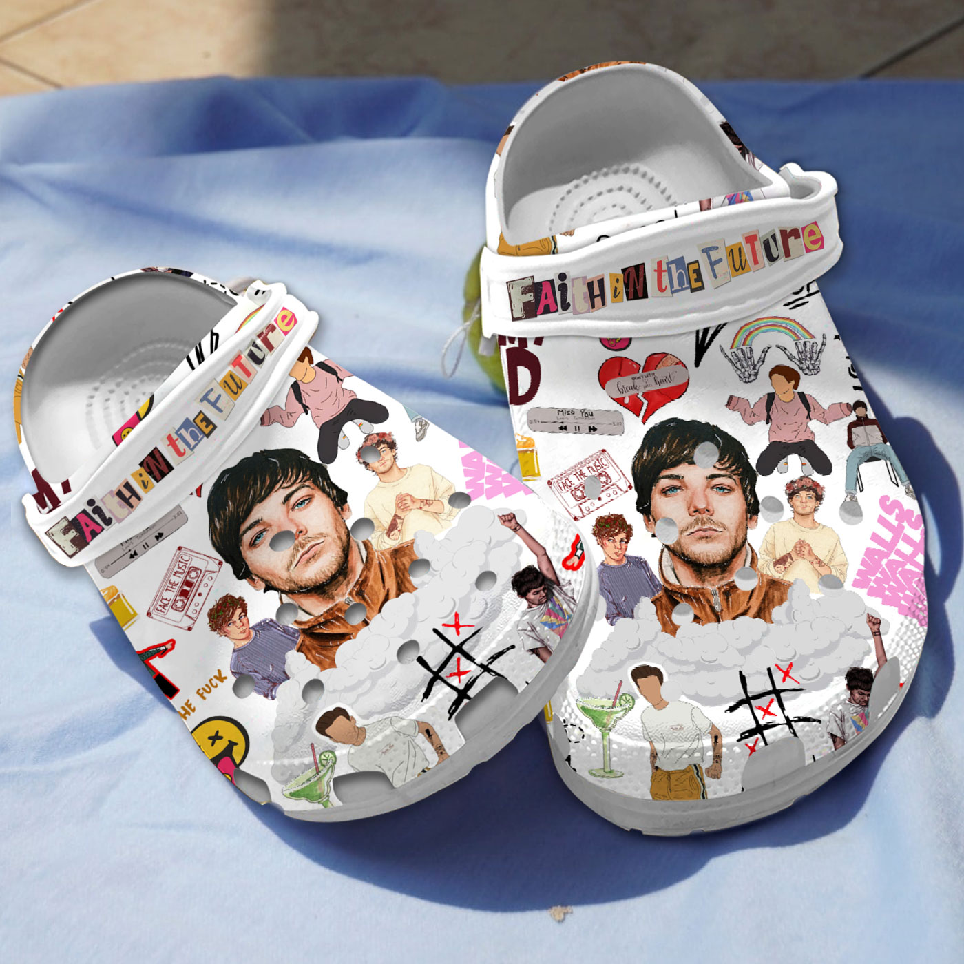 cool design louis tomlinson music clogs for kids 26 adults ehfhb