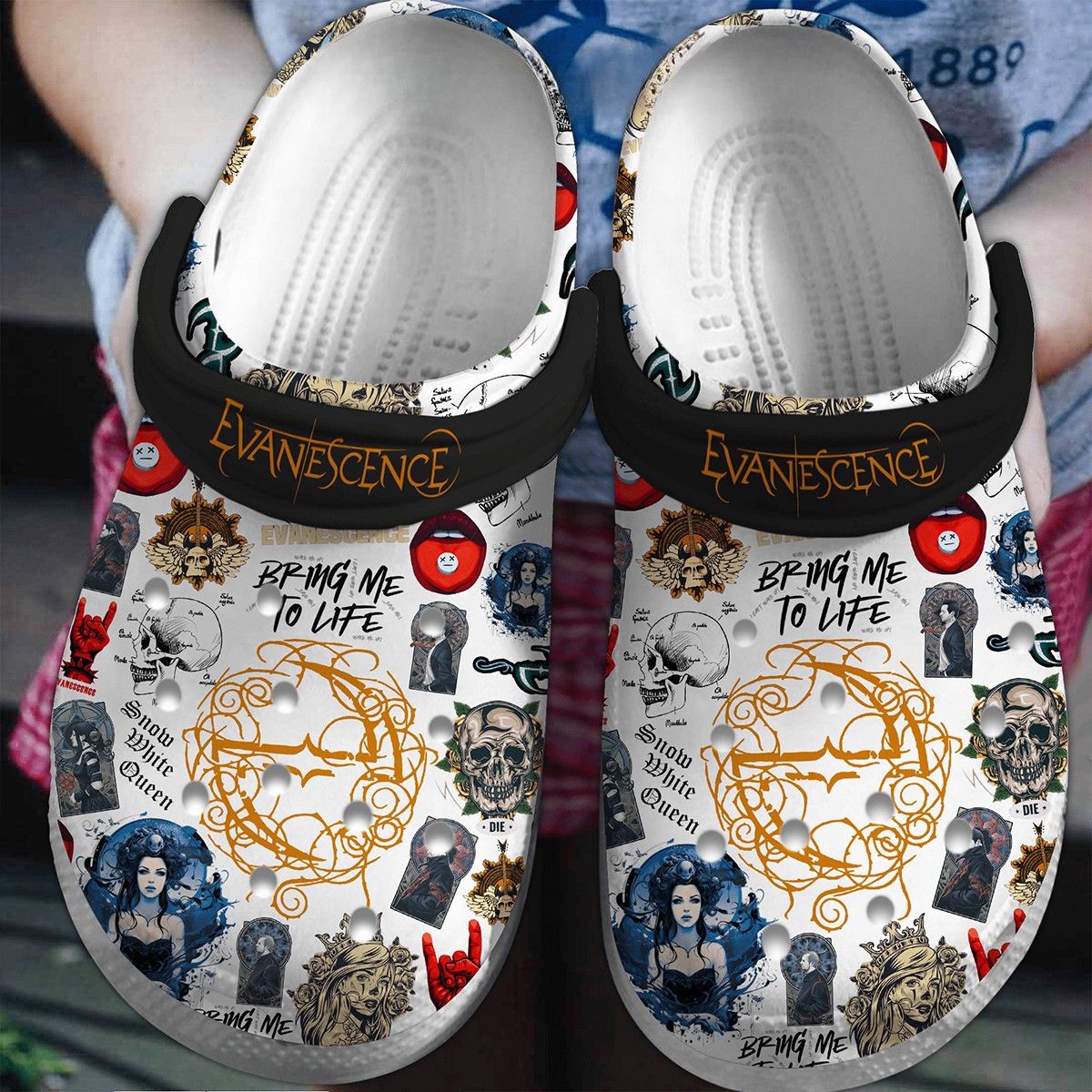 cool evanescence rock band music clogs fast shipping worldwide c6w0l