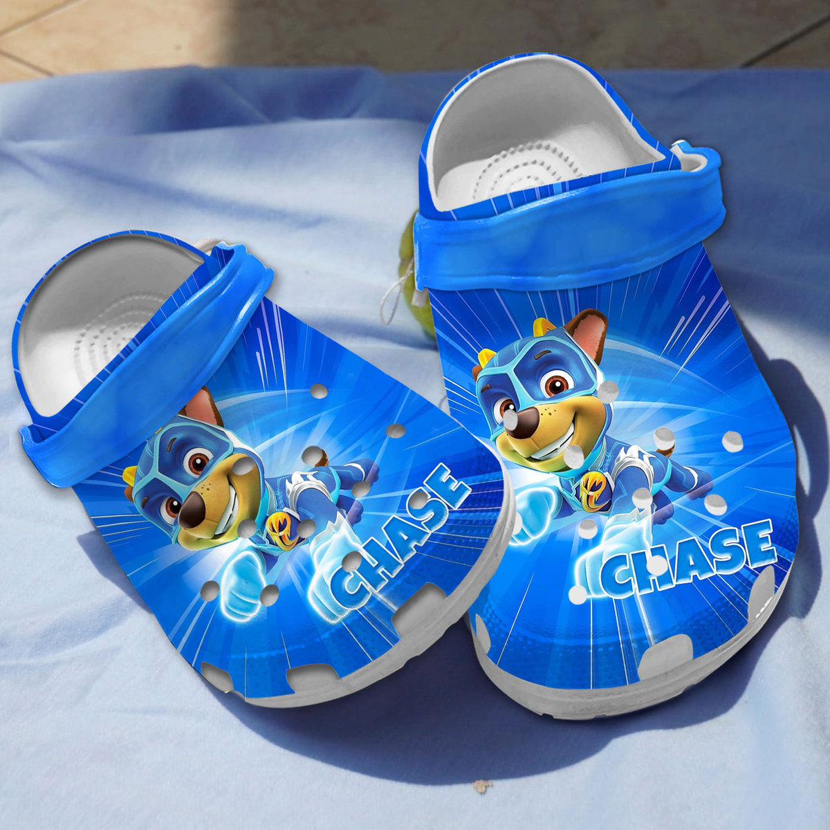cool paw patrol chase blue classic crocs jgslk