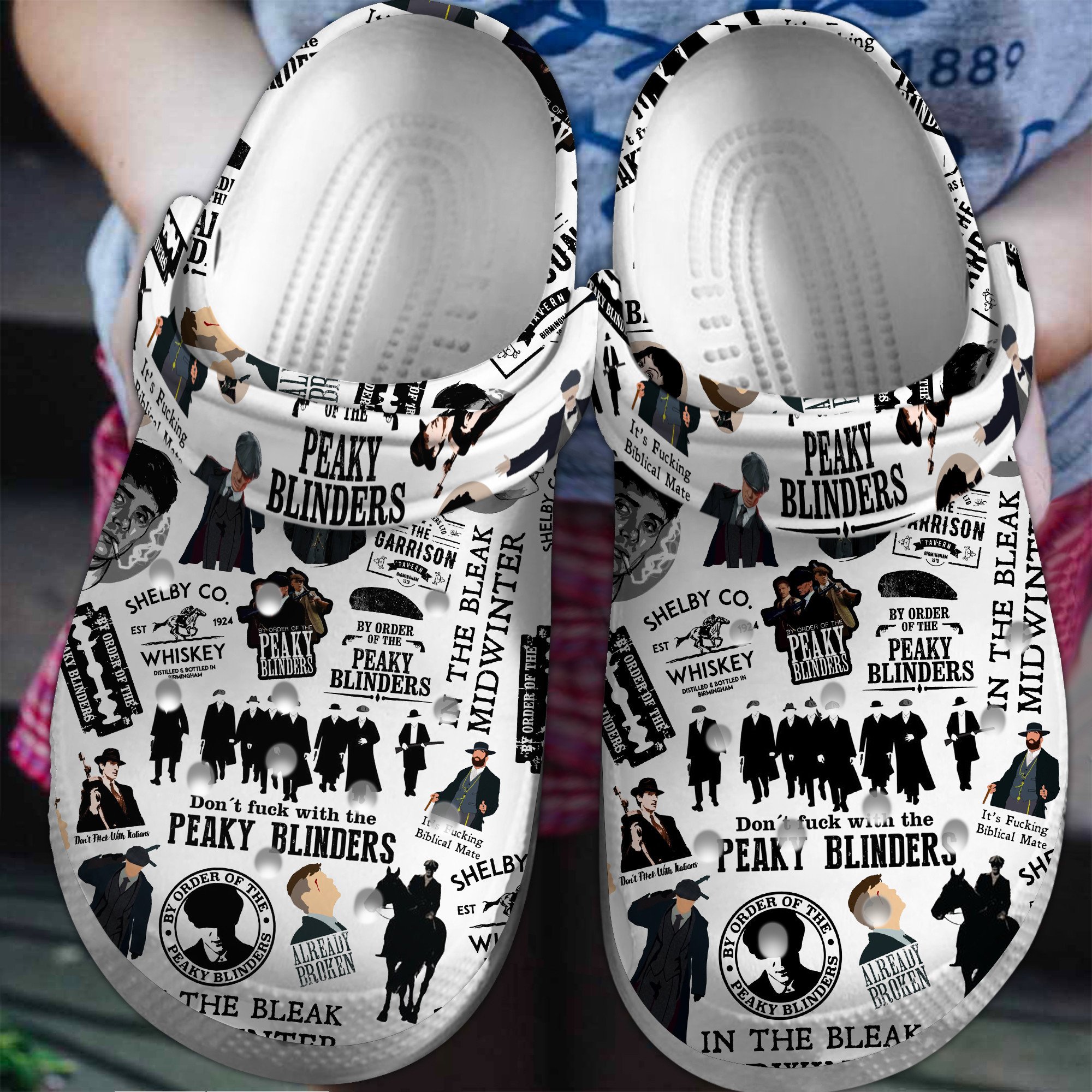cool peaky blinders tv series white clogs for kids and adults bwmq7