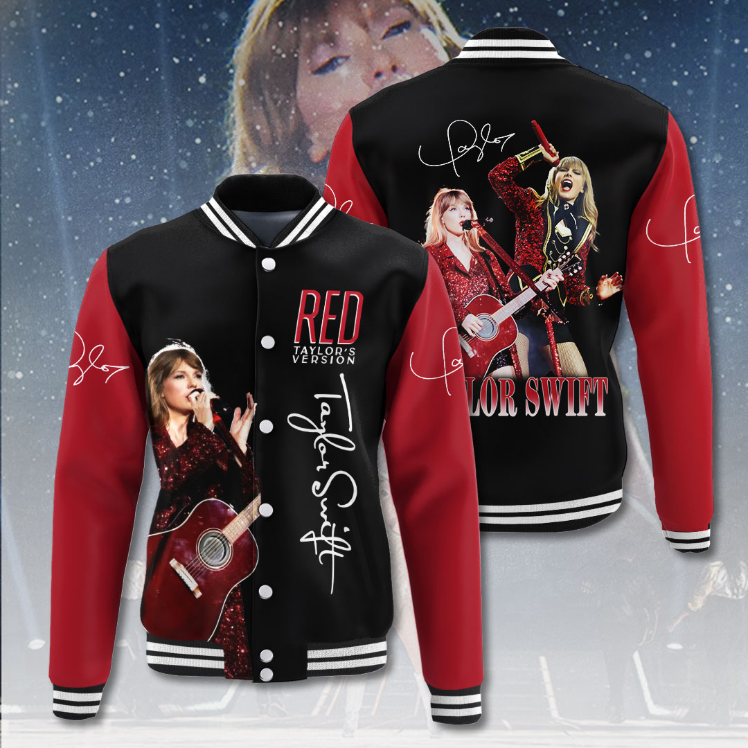 cool red taylor swift version music baseball jacket fast shipping worldwide vat6e