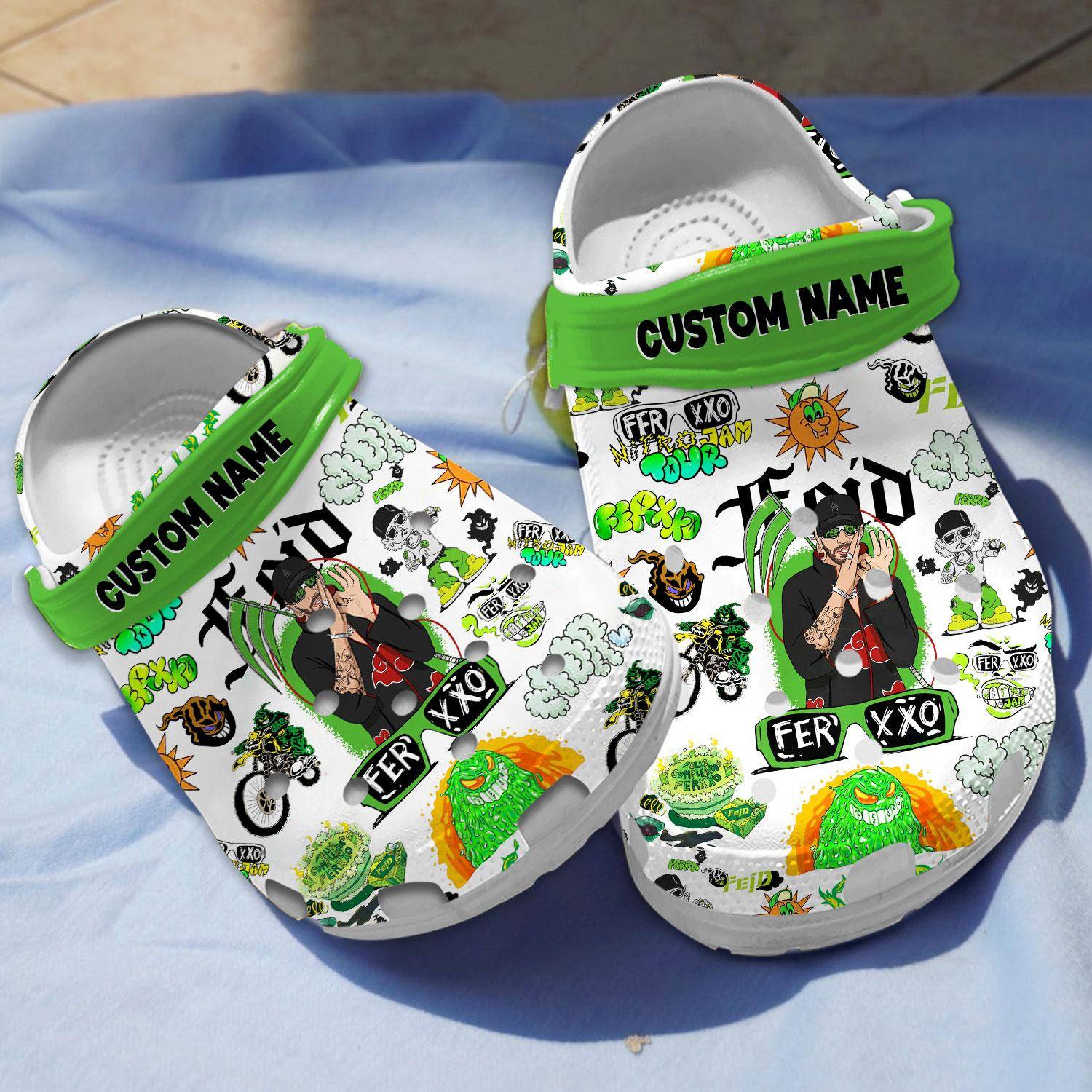 cool singer ferxxo custom clogs for kids 26 adults vsey0