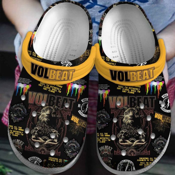 cool volbeat mystery black rock band music clogs for men 26 women 8gxmk