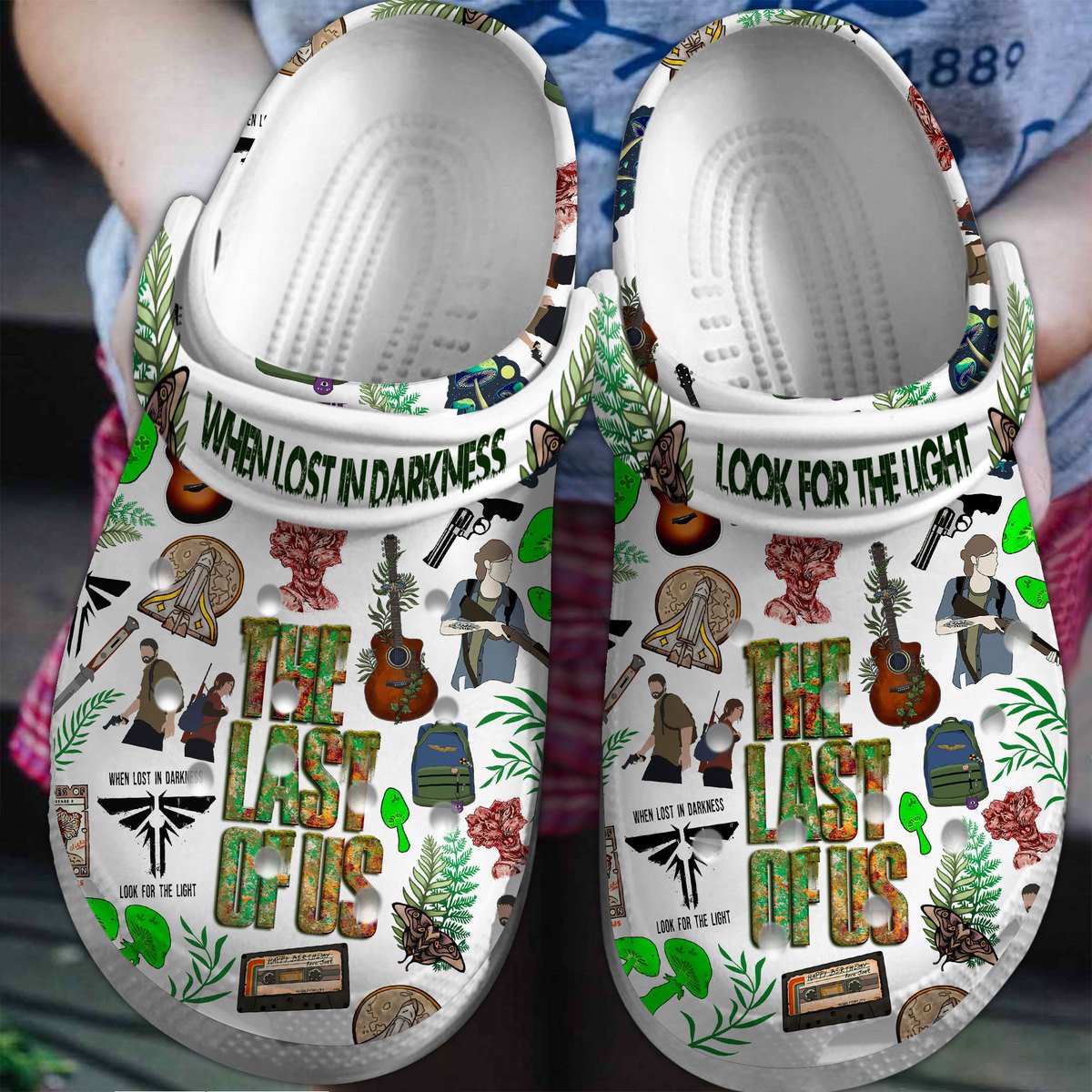 cool when youre lost in the darkness the last of us white clogs s6tek