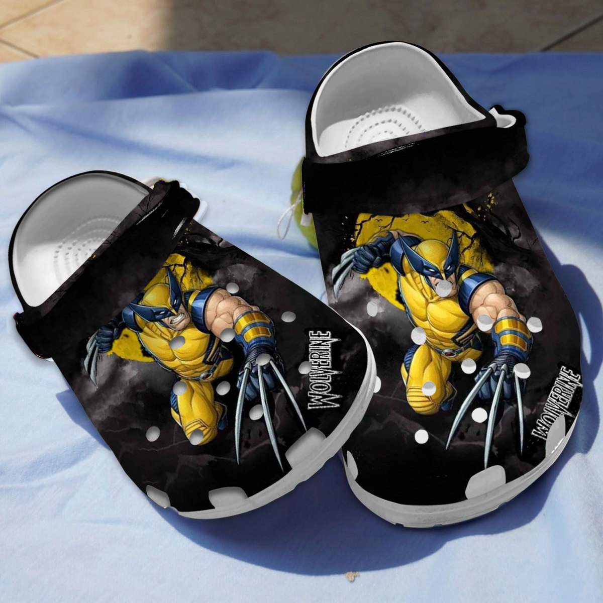 cool wolverine black unisex clogs shoes for kids 26 adults lwxxt