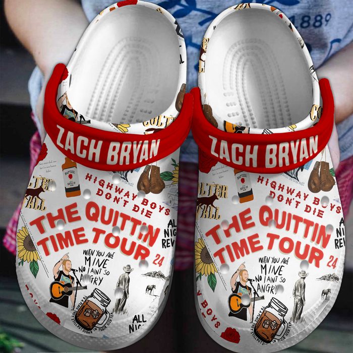 cool zach bryan the quittin time tour 24 music clogs for men 26 women gxv1b