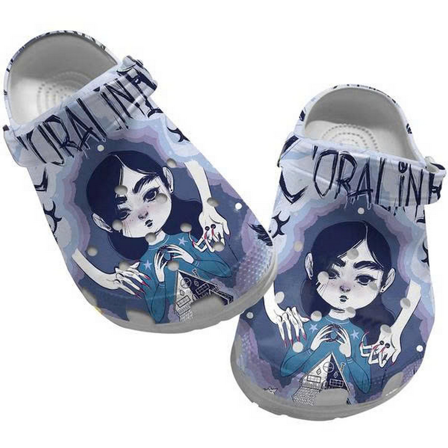 coraline and scare hands clogs for kids and adults rllup