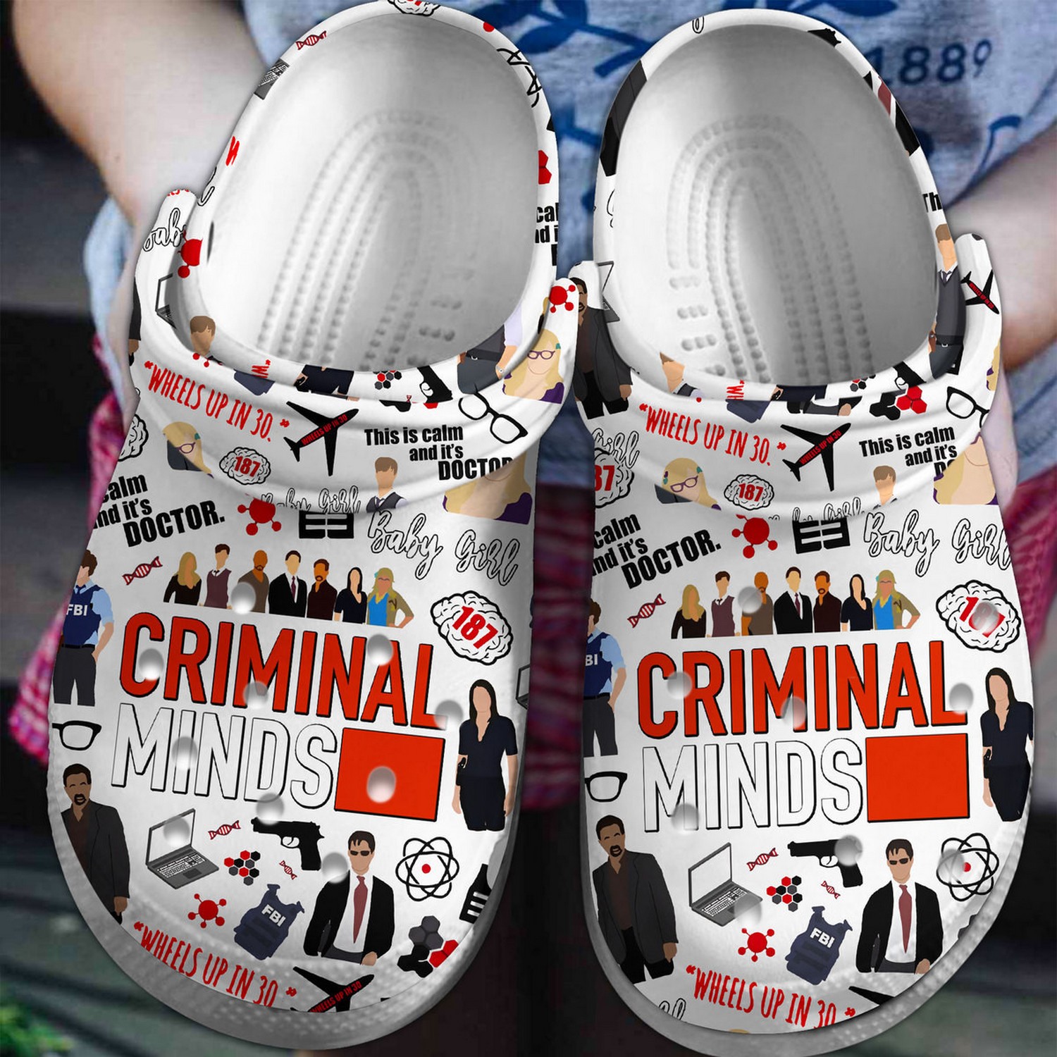 criminal minds tv series wheels up in 30 clogs for kids and adults qang2