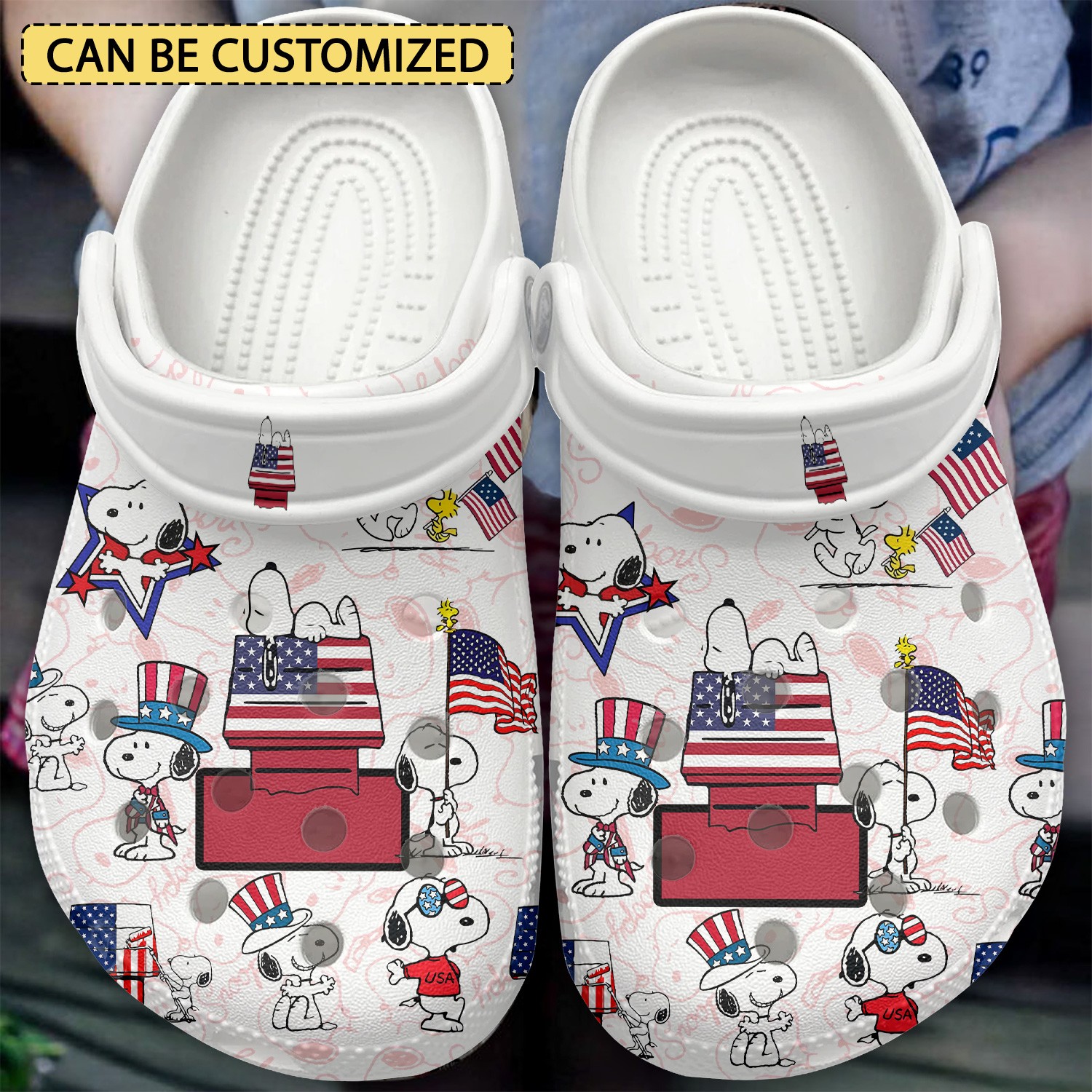 custom name american snoopy cartoon clogs for kids and adults fast shipping aj9rp