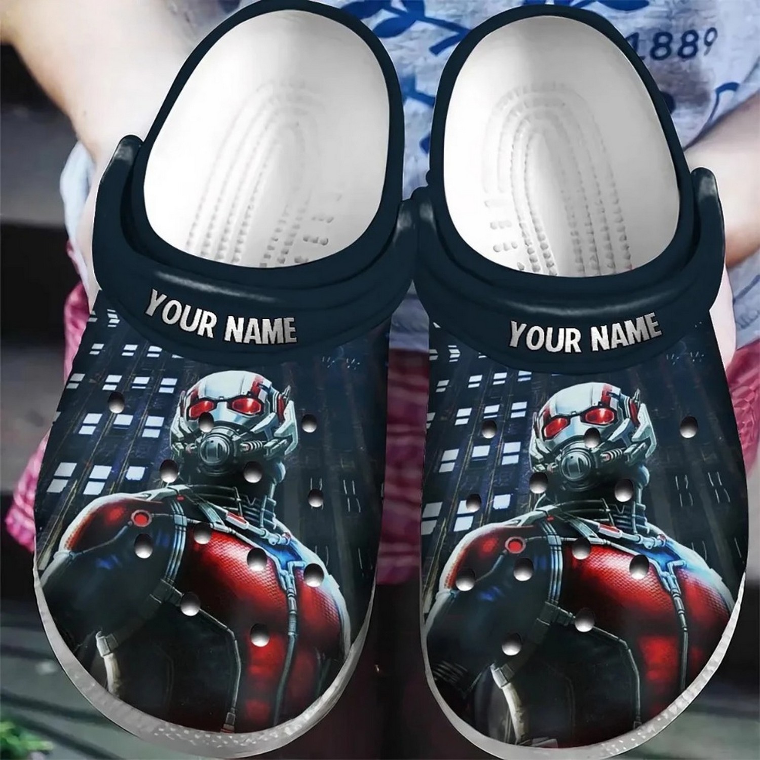 custom name ant man american clogs for kids and adults k64fs