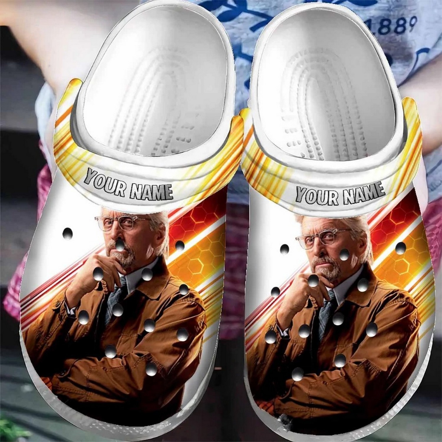 custom name ant man hank pym poster clogs for kids and adults ungtr