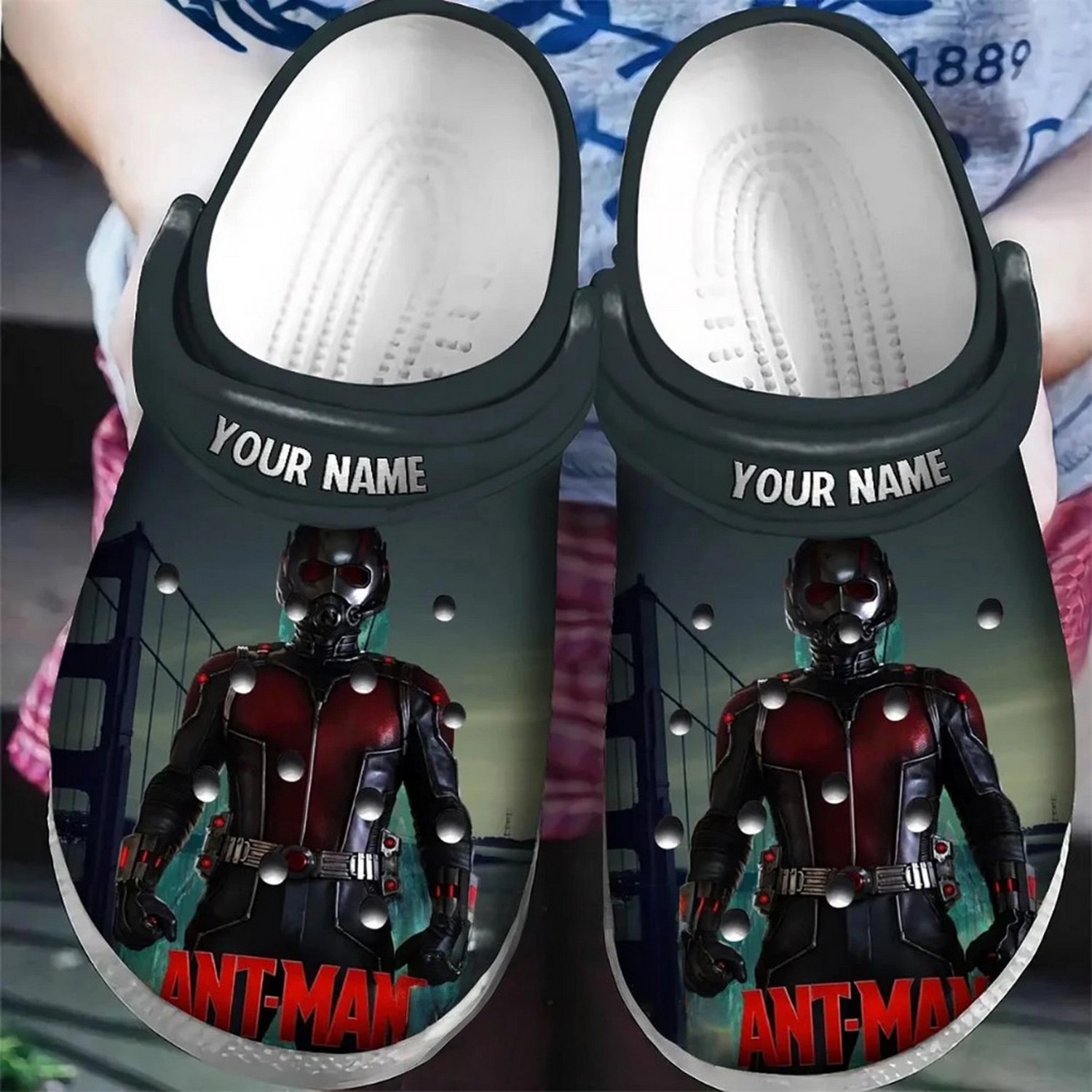 custom name ant man marvel studio clogs for kids and adults ei5uc