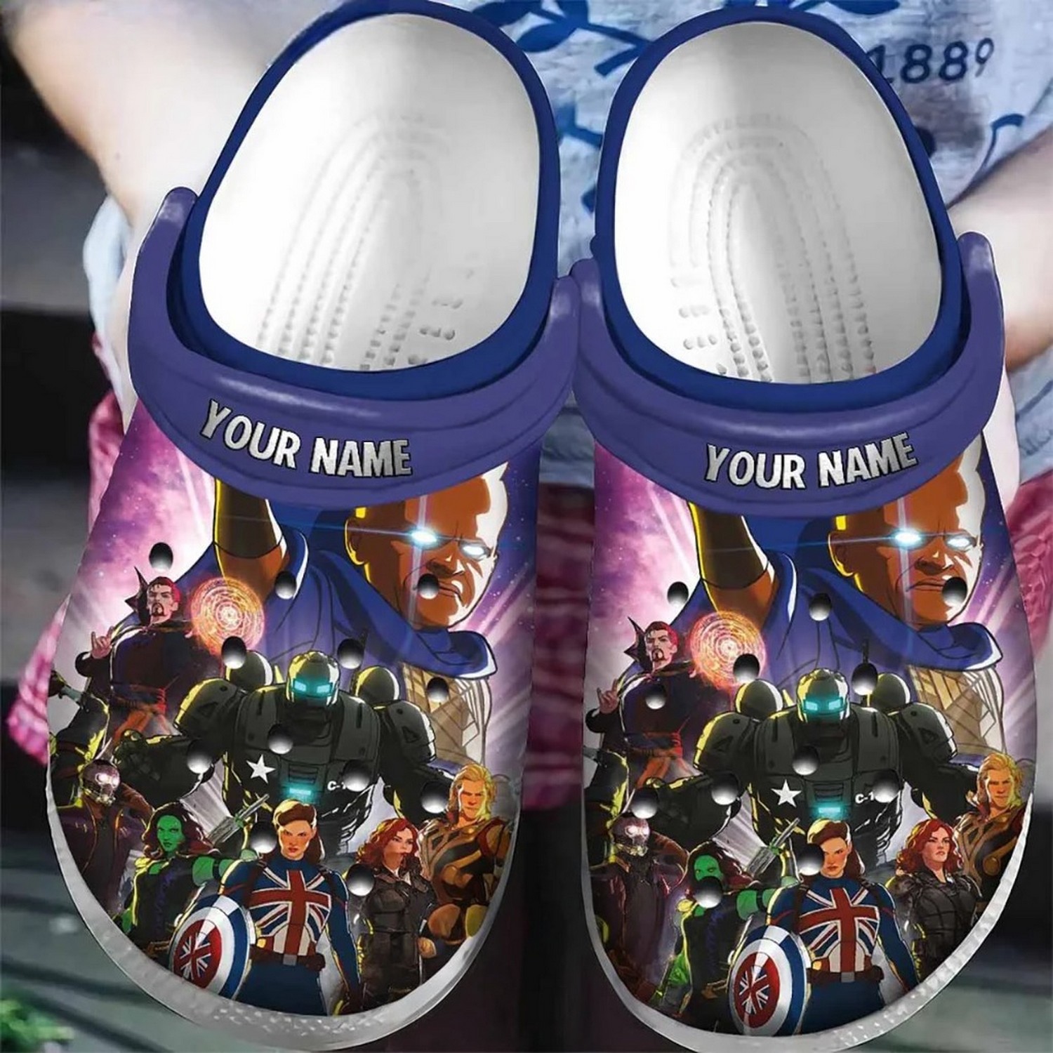 custom name avengers marvel comics clogs for kids and adults nn8ie