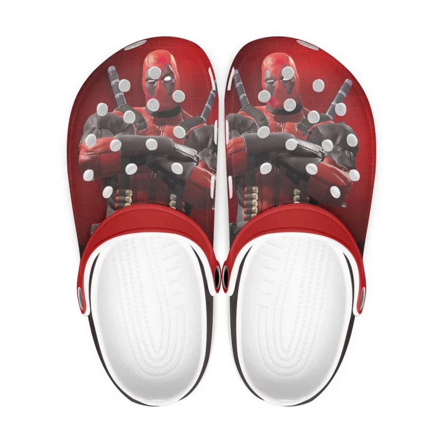 custom name black panther black painting white clogs for kids and adults 9vko0