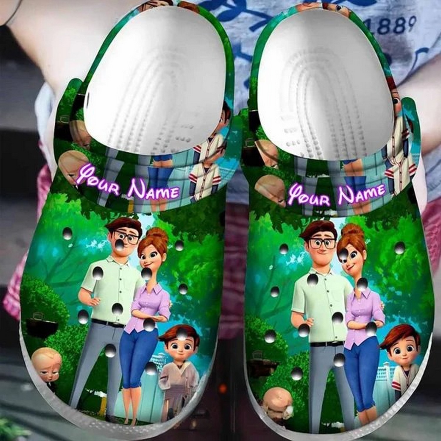 custom name boss baby family clogs for kids and adults t7c88