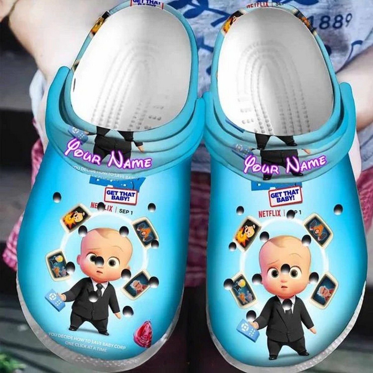 custom name boss baby get that baby clogs for kids 26 adults tl3ys