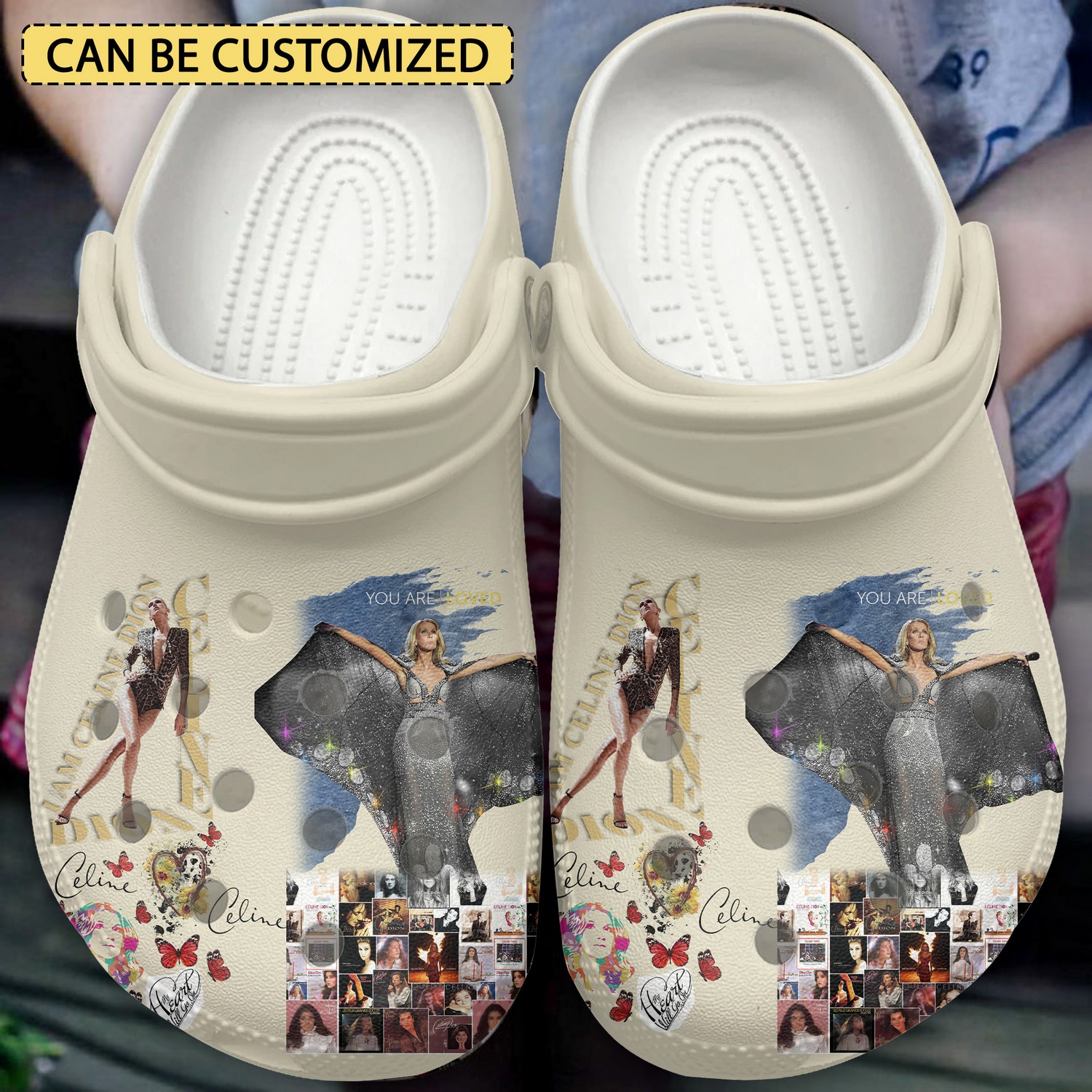 custom name celine dion music clogs for kids and adults h6tji