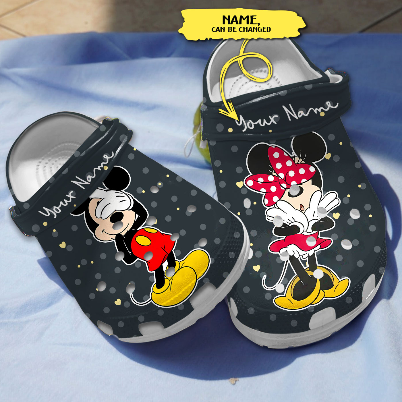 custom name clogs mickey and minnie cute clogs shoes vqvbx