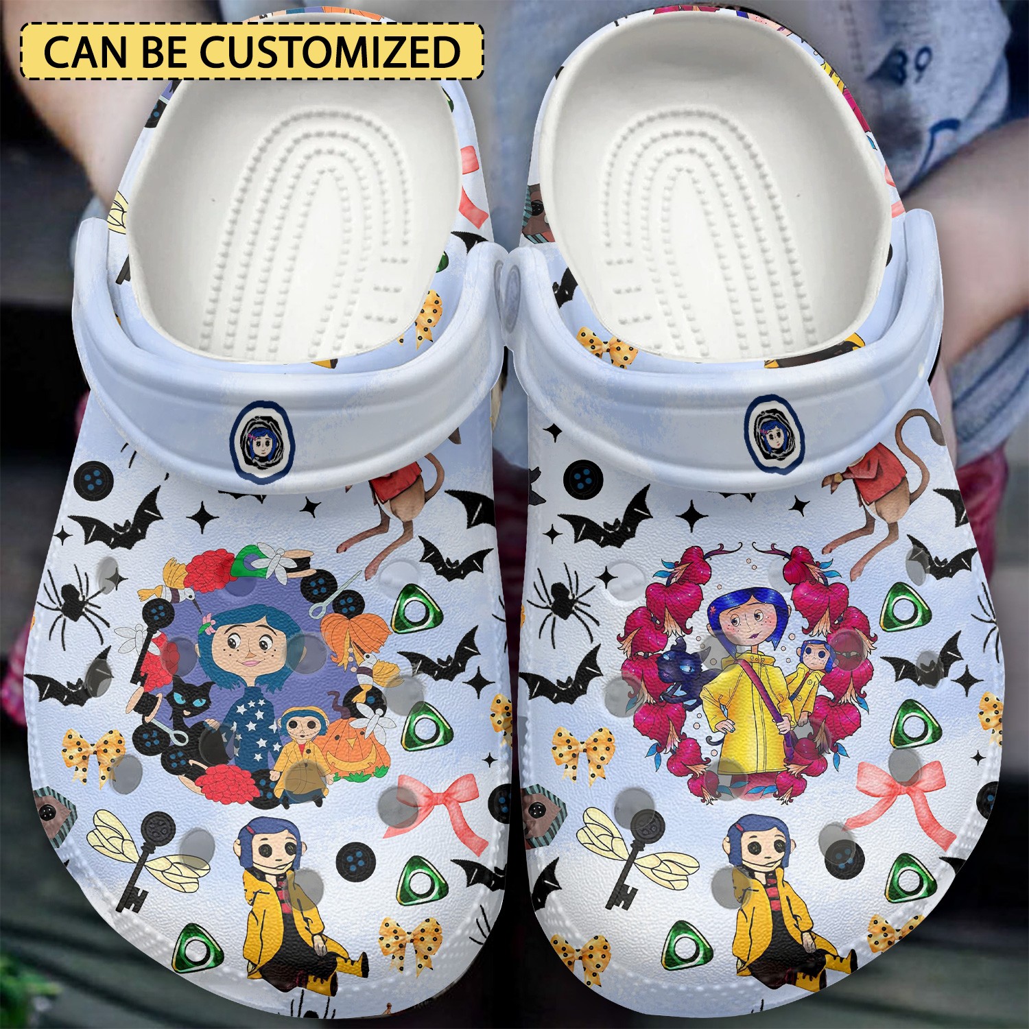 custom name coraline cartoon movie clogs for kids and adults fast shipping 8casg
