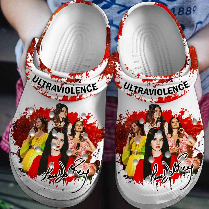 custom name crocs beautiful singer lana del rey crocs thbrk