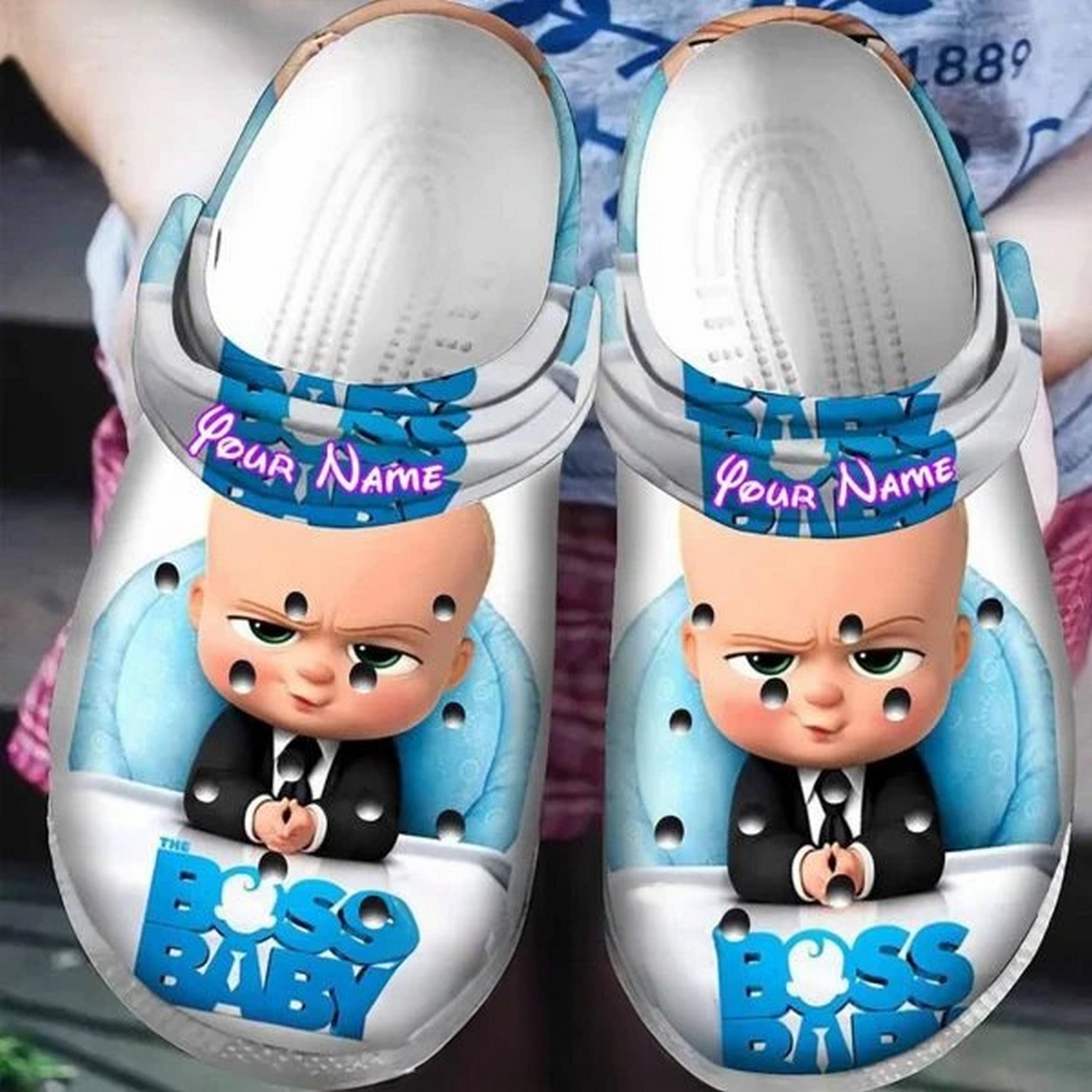 custom name cute boss baby clogs for kids 26 adults zojnb