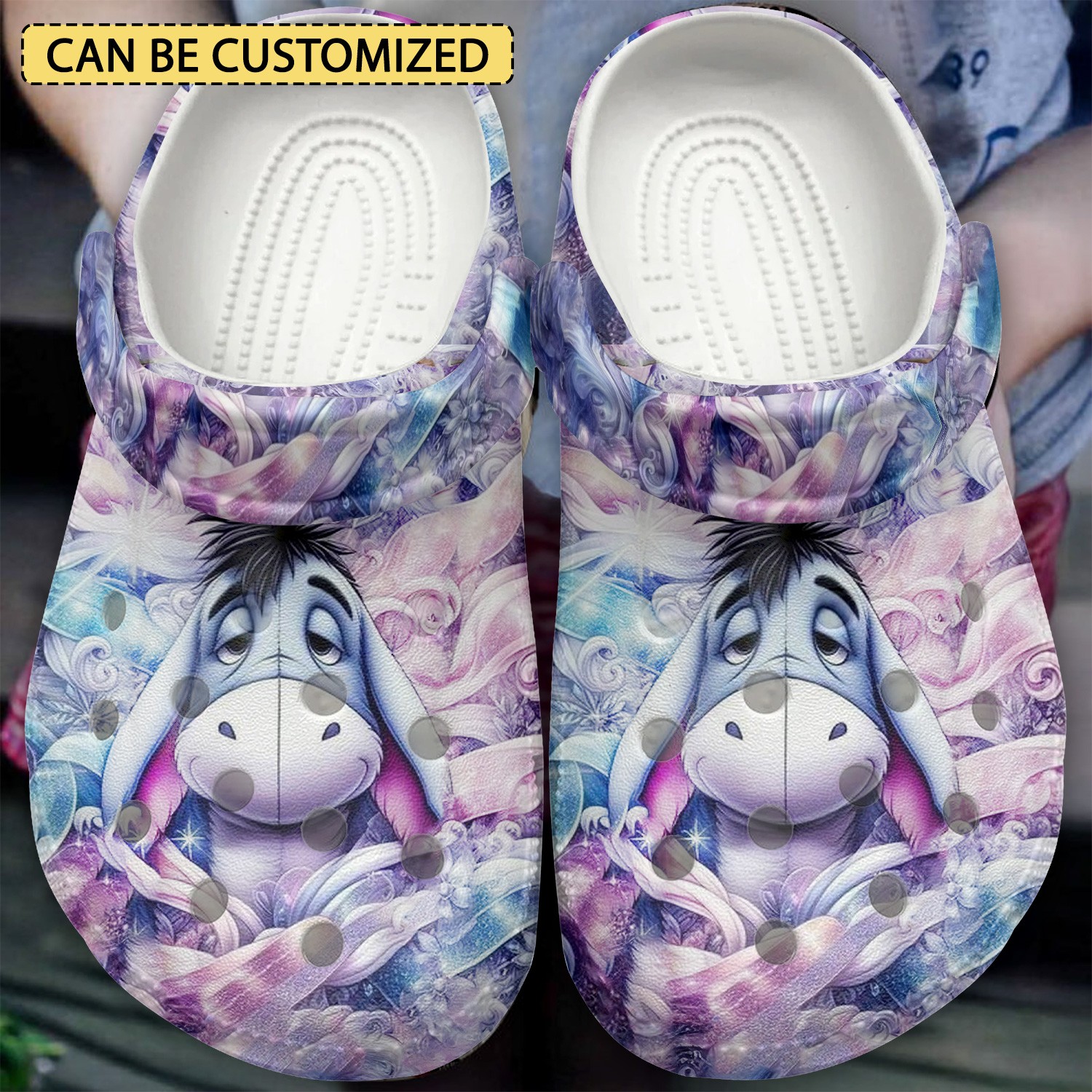 custom name cute eeyore cartoon lightly and softy clogs fast shipping available 5vmvp