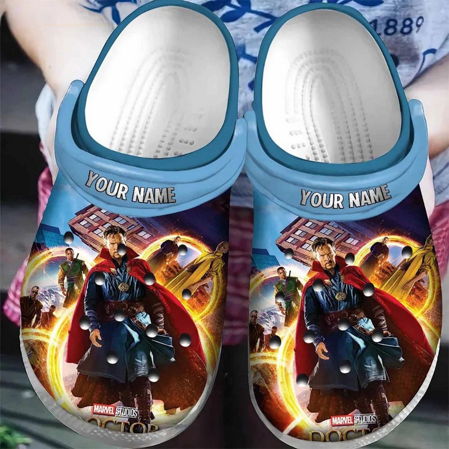 custom name doctor strange marvel studios clogs for kids and adults cpz7u