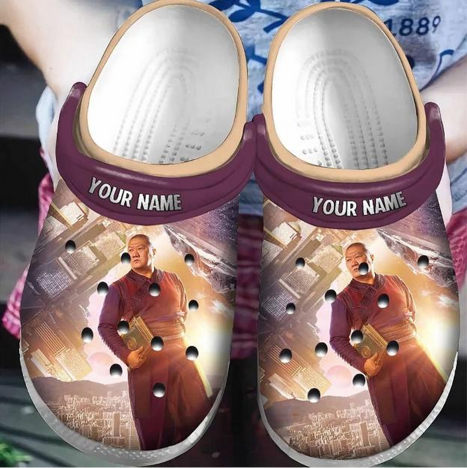 custom name doctor strange wong unreal city clogs for kids and adults cjrvq