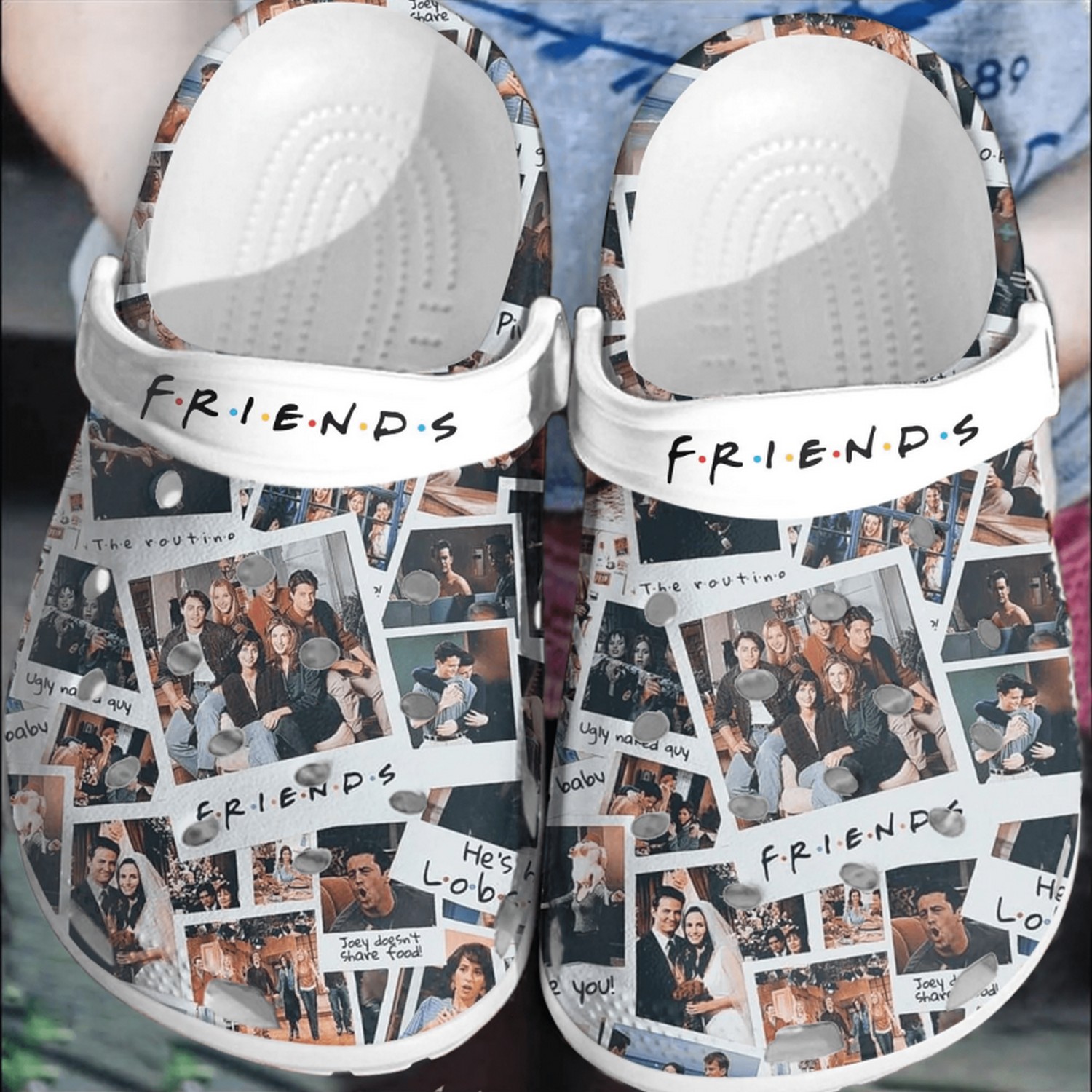custom name friend tv series memories time line clogs for kids and adults c9kpo