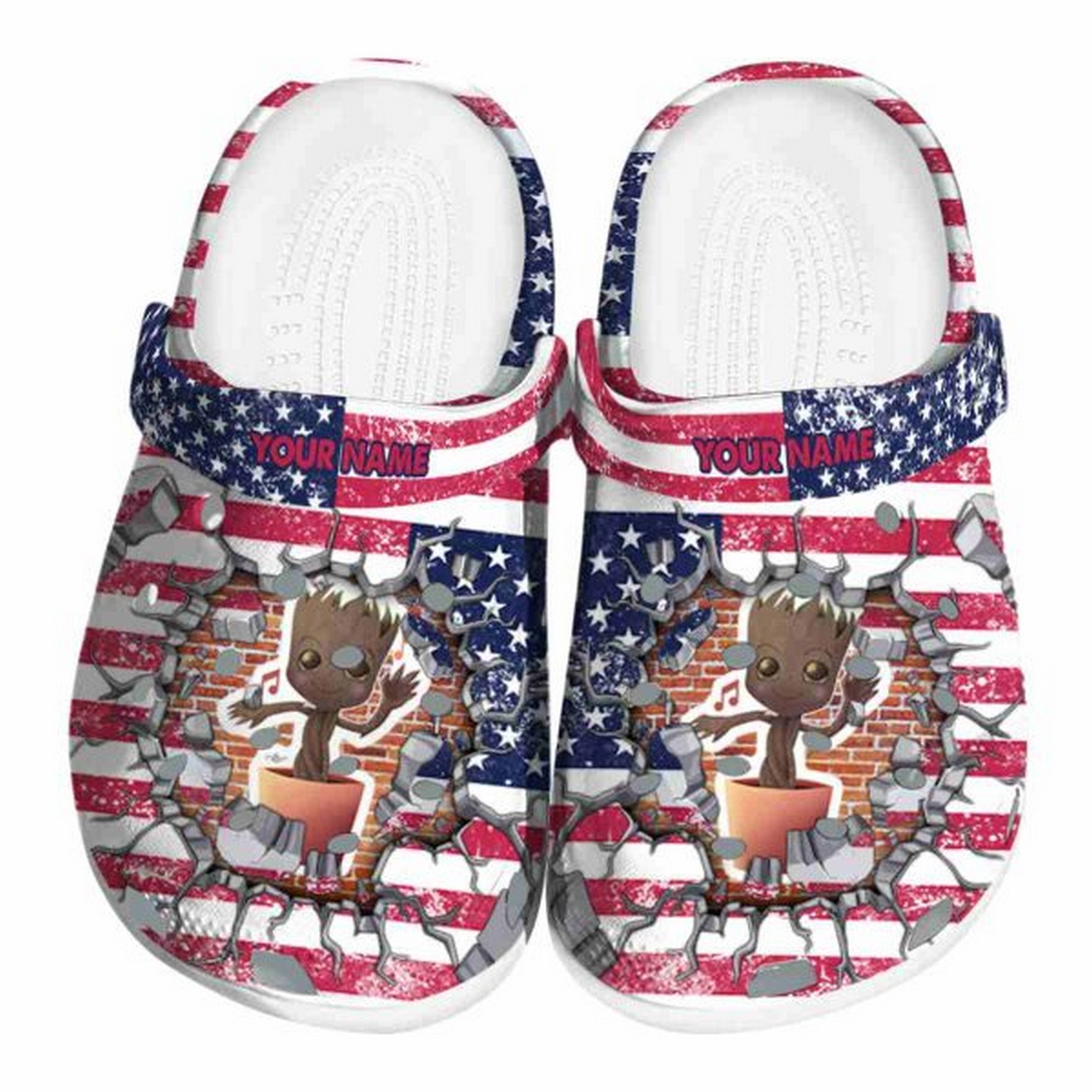 custom name guardians of the galaxy freedom splinter clogs fast shipping service available gfpc3