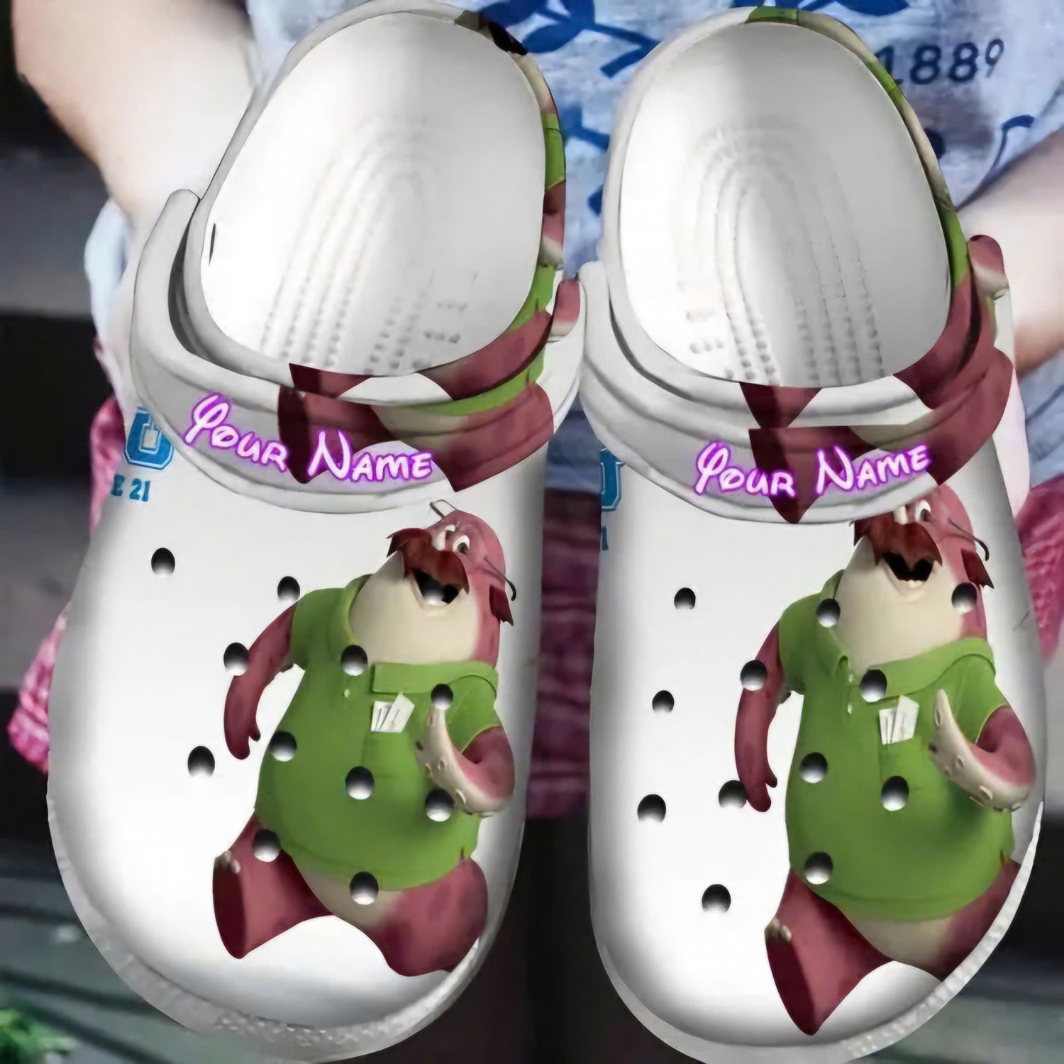 custom name happy don monsters inc university clogs for kids and adults d1ped