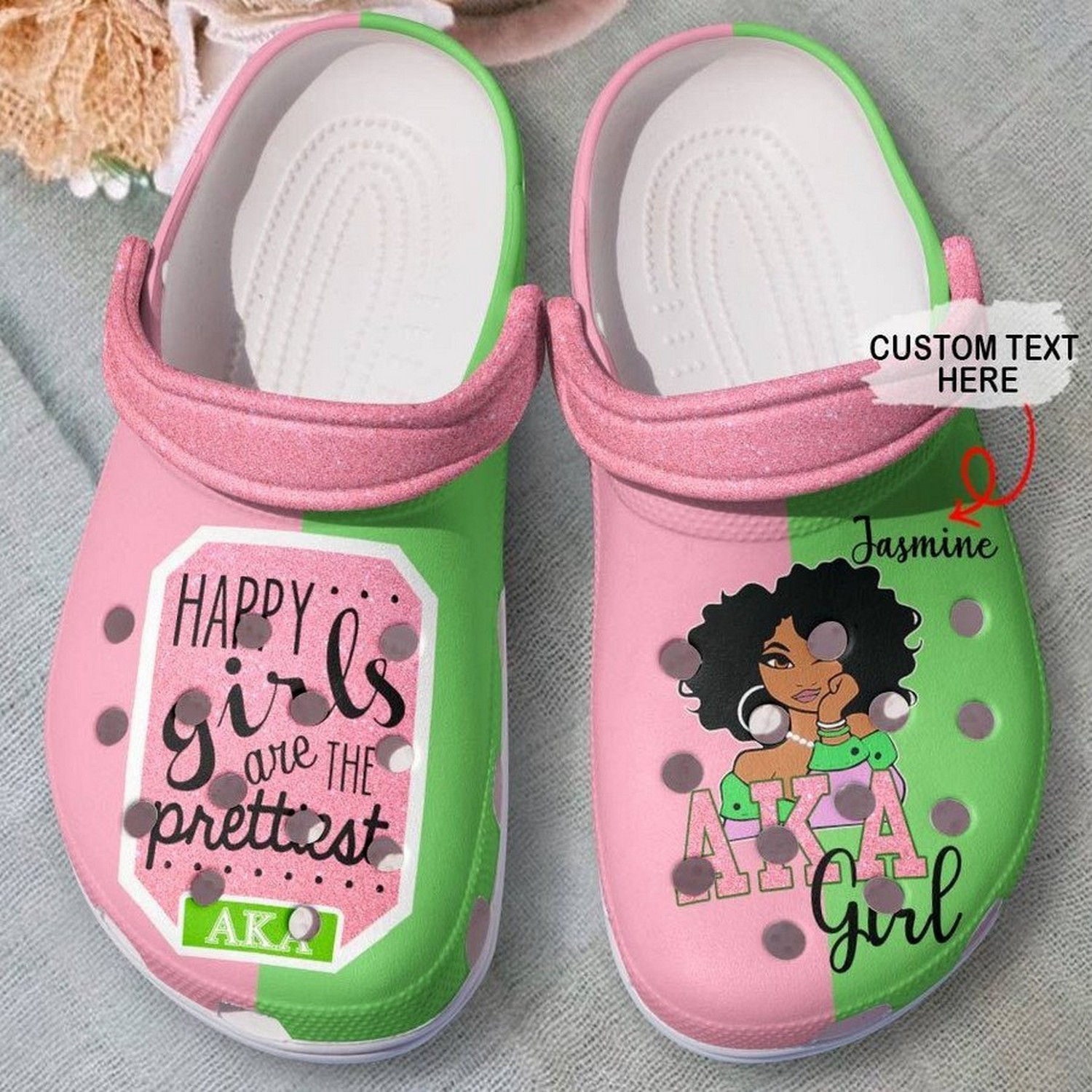 custom name happy girls are the prettest aka girl clogs fast shipping service available c4eoo