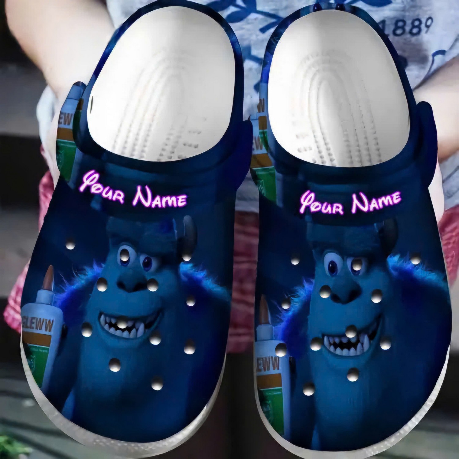 custom name james p sullivan monsters inc clogs for kids and adults pxgz4