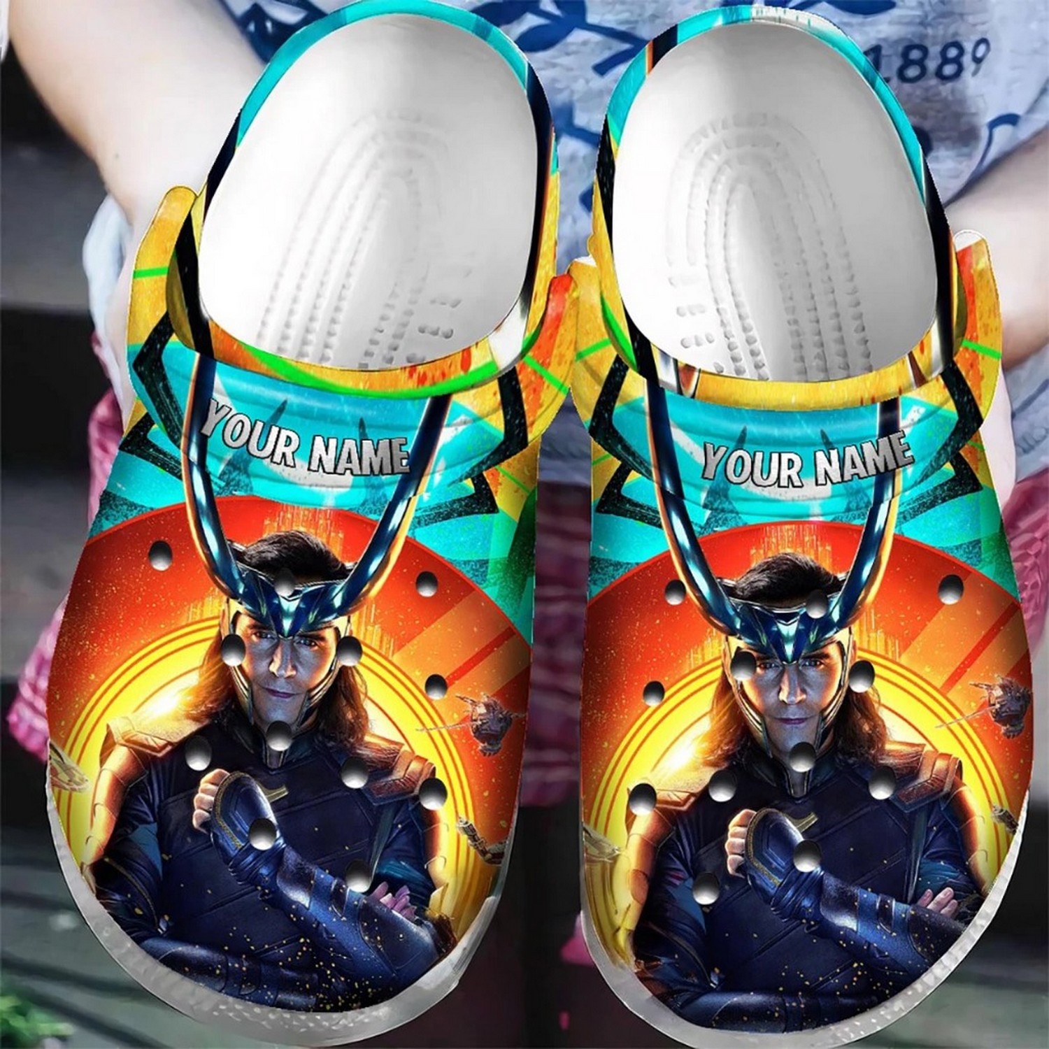 custom name loki ragnarok clogs for kids 26 adults cmtpd