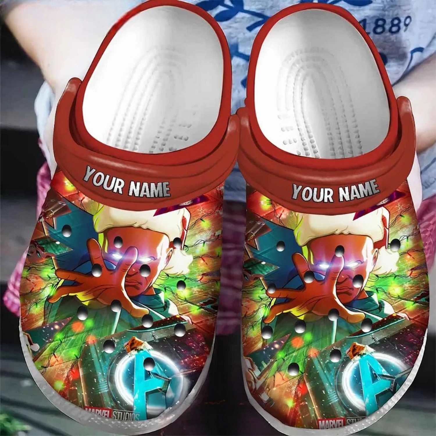 custom name marvel studios what if season 2 comics christmas version clogs for kids and adults iomtq
