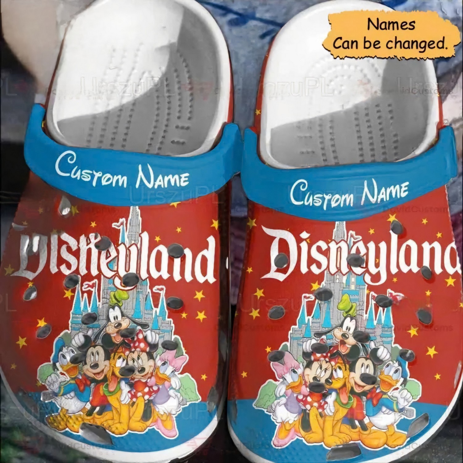 custom name mickey and friends disney cattle clogs for kids and adults ktzhe